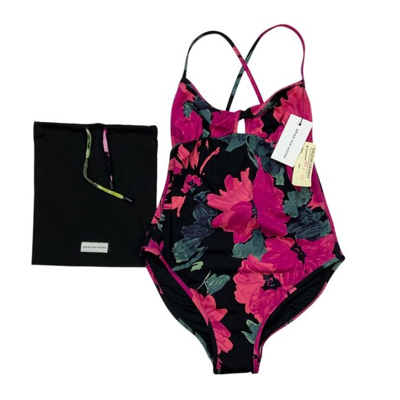 Dries Van Noten Gaia Floral Twisted Keyhole One Piece Swimsuit XS NEW - Picture 12 of 13